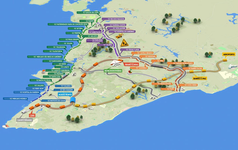 Mapa do VLT